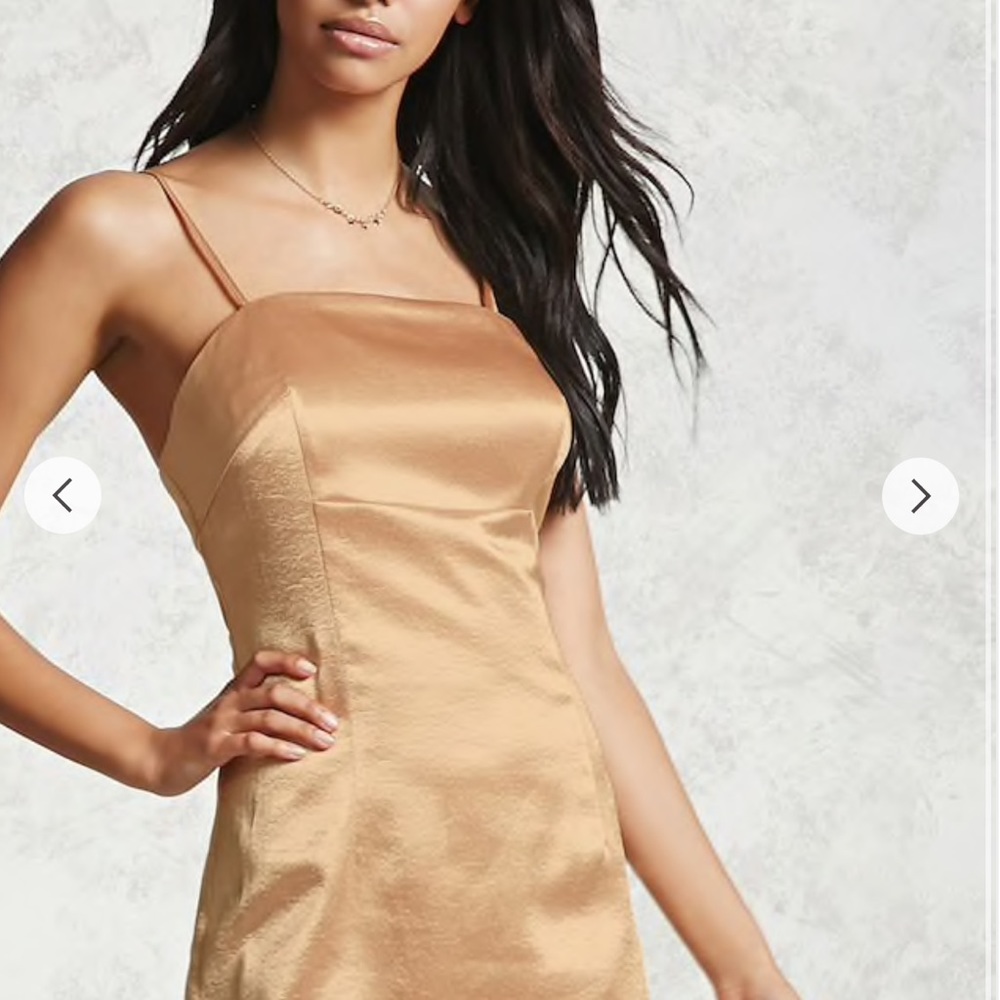 Contemporary gold dress